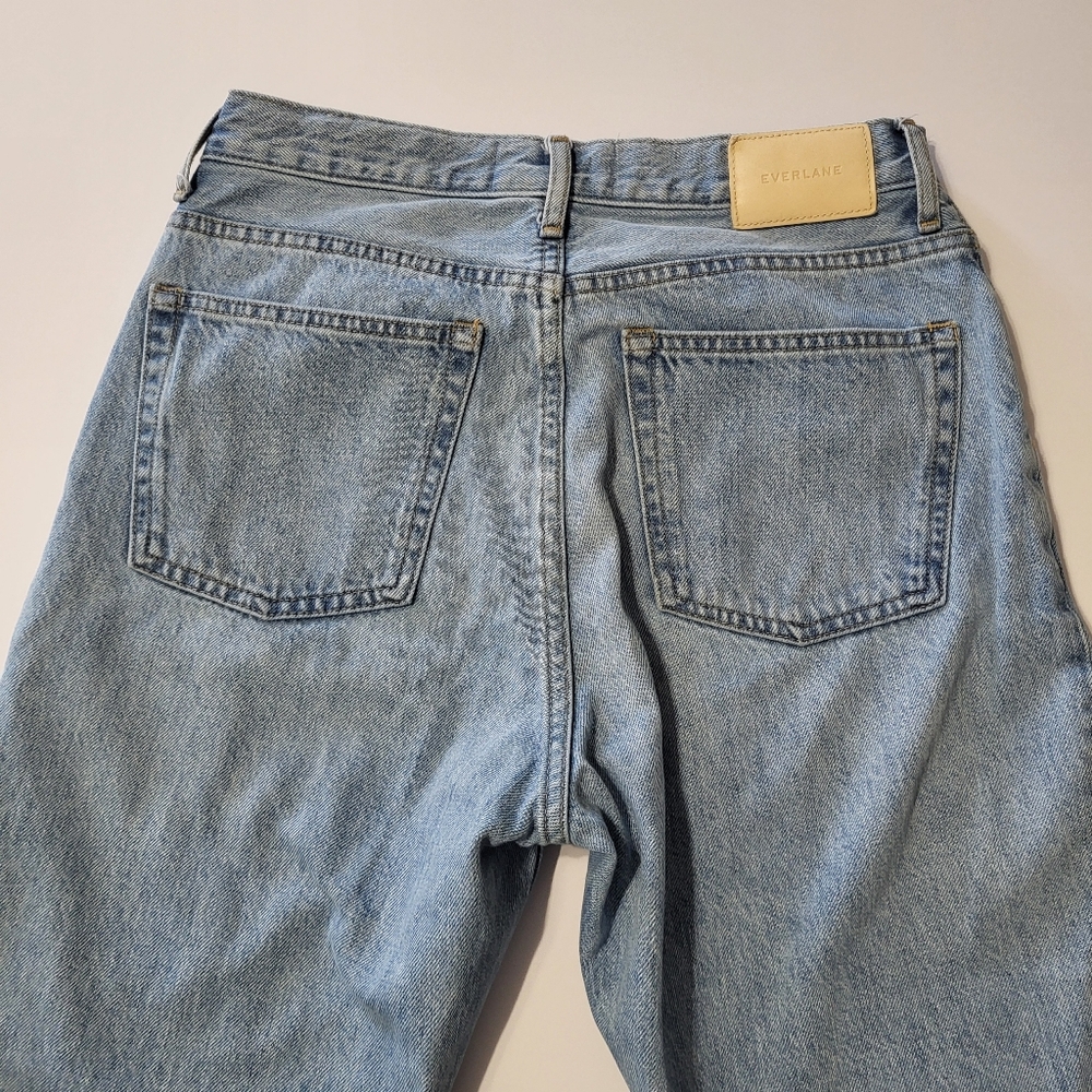 Everlane The 90s Cheeky Jean Button Fly Light Wash Organic Cotton Womens 27 Crop - Picture 3 of 10